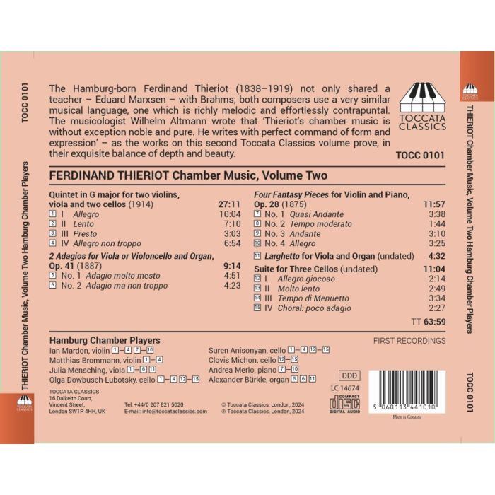 Thieriot: Chamber Music Vol. 2 - slide-1