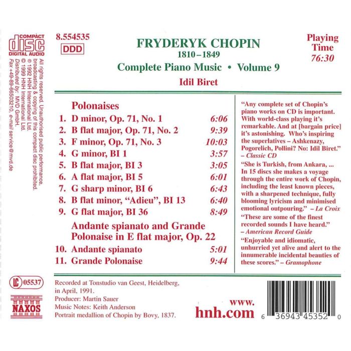 CHOPIN: Piano Music - Polonaises (vol. 2) - slide-1