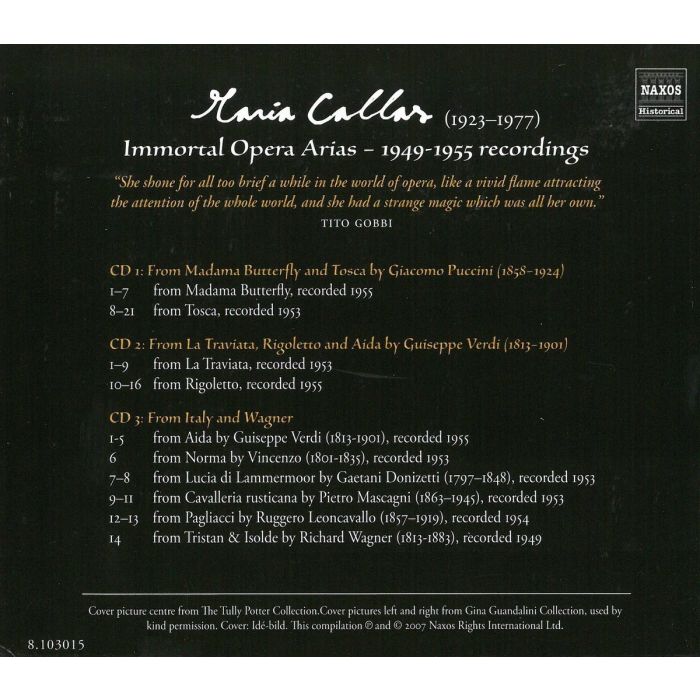 CALLAS -  Immortal Opera Arias - slide-1