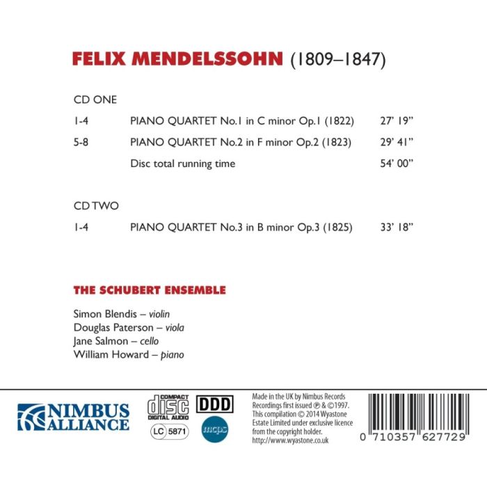 Mendelssohn: Piano Quartets Nos. 1 - 3 - slide-1