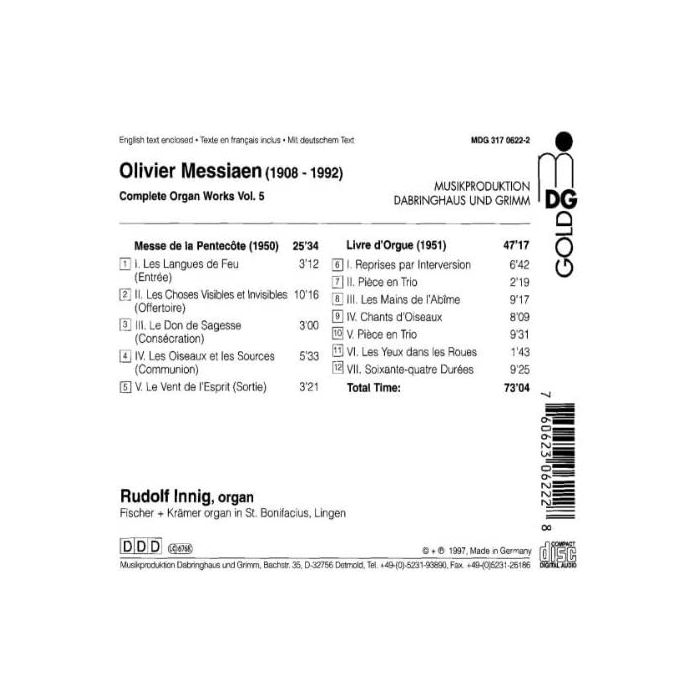Messaen: Complete Organ Works vol. 5 - slide-1
