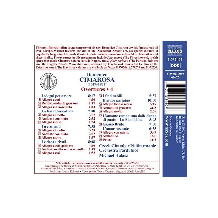 Cimarosa: Overtures Vol. 4 - slide-1