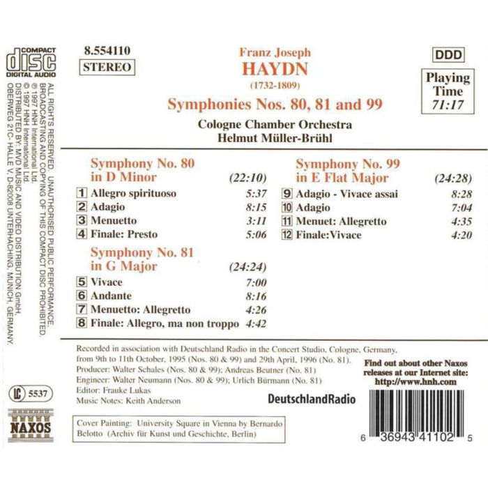 HAYDN: Symphonies nos.80, 81 - slide-1