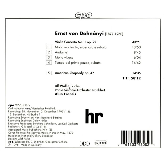 DOHNANYI: Violin concertos op.27 - slide-1