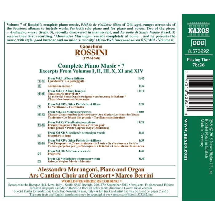 Rossini: Complete Piano Music Vol. 7 - Péchés de vieillesse - slide-1
