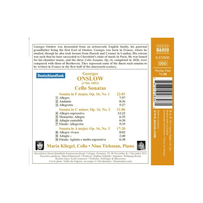 Onslow: Cello Sonatas - slide-1