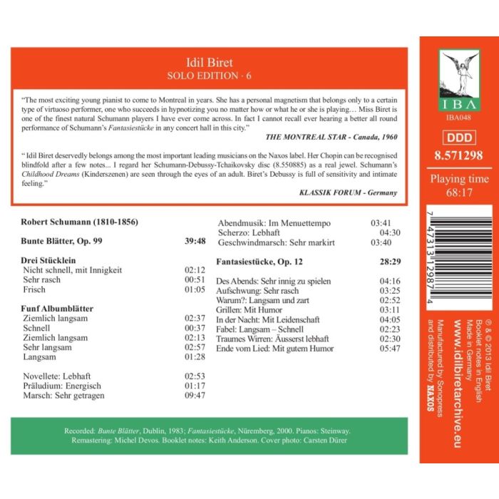 Schumann: Bunte Blätter Op. 99, Fantasiestücke Op. 12 - slide-1