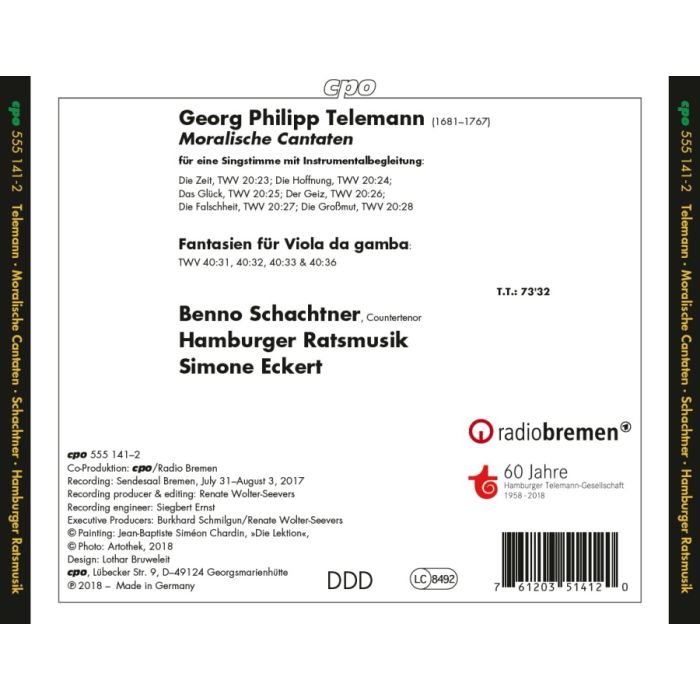 Telemann: Moralische Cantaten - slide-1