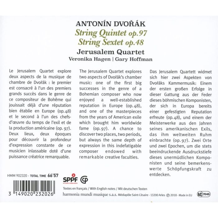 Dvorak: String Quintet op. 97 & String Sextet op. 48 - slide-1