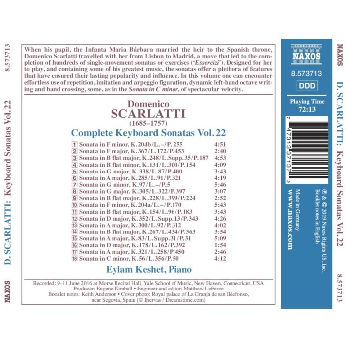 Scarlatti: Complete Keyboard Sonatas Vol. 22 - slide-1