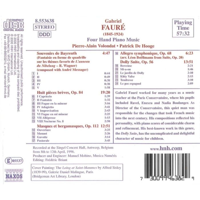 FAURÉ: Piano Music for Four Hands - slide-1