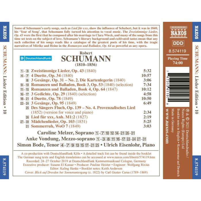 Schumann: Romances, Ballads and Duets - slide-1