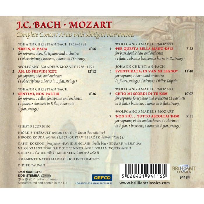 J.C. Bach & Mozart: Concert Arias - slide-1
