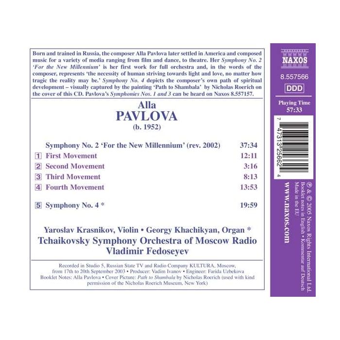 PAVLOVA: Symphonies nos. 2 & 4 - slide-1
