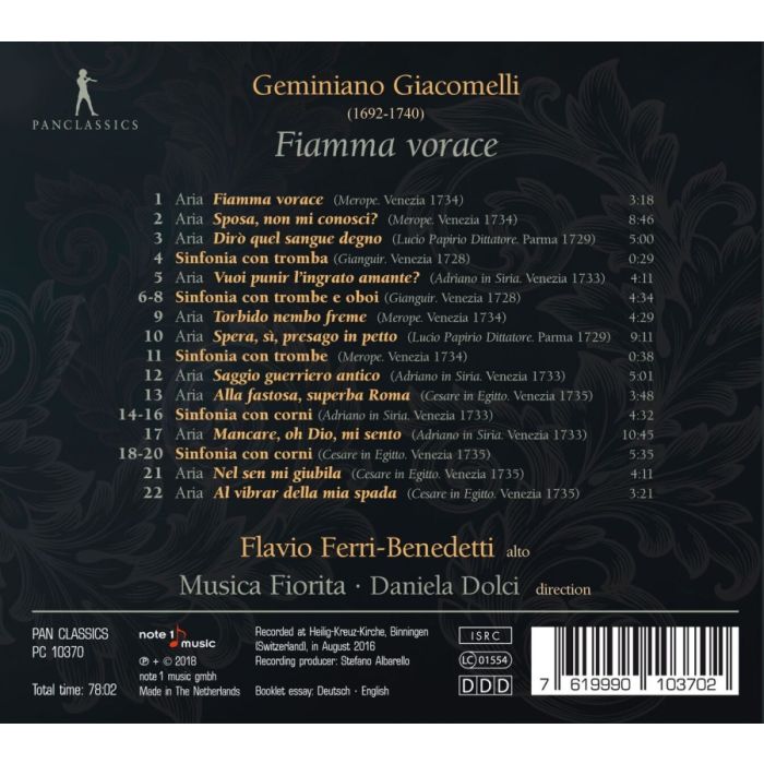 Giacomelli: Fiamma vorace - Opera Arias - slide-1