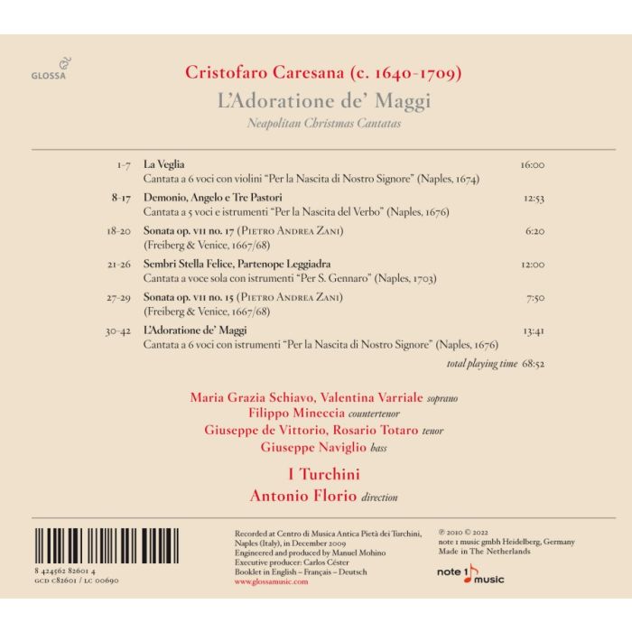 Caresana: L'Adoratione de' Maggi - Neapolitan Christmas Cantatas - slide-1