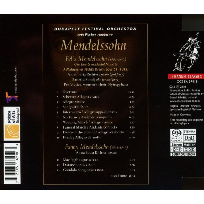 MENDELSSOHN: A Midsummer Night's Dream - incidental music, Op. 61 - slide-1