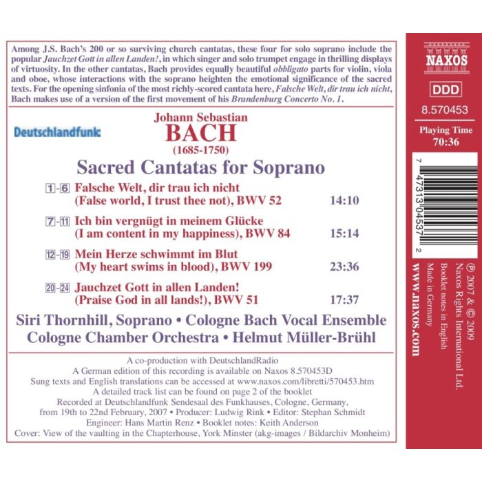 BACH: Sacred Cantatas for Solo - slide-1