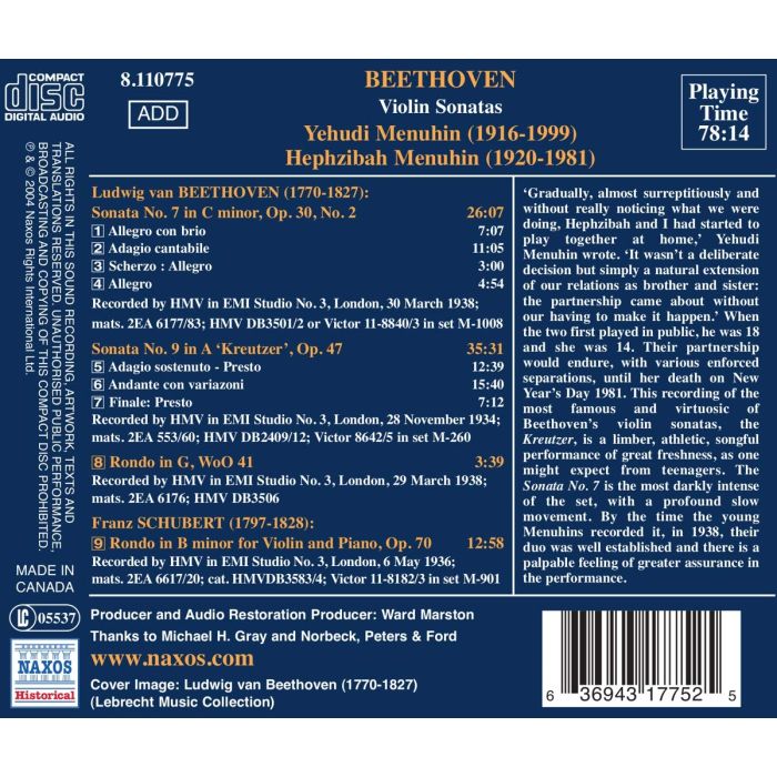 GREAT VIOLINISTS - MENUHIN ( 1934-38 ) - slide-1