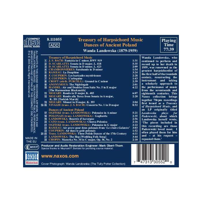 Landowska: Treasury of Harpsichord Music - Dances of Ancient Poland - slide-1