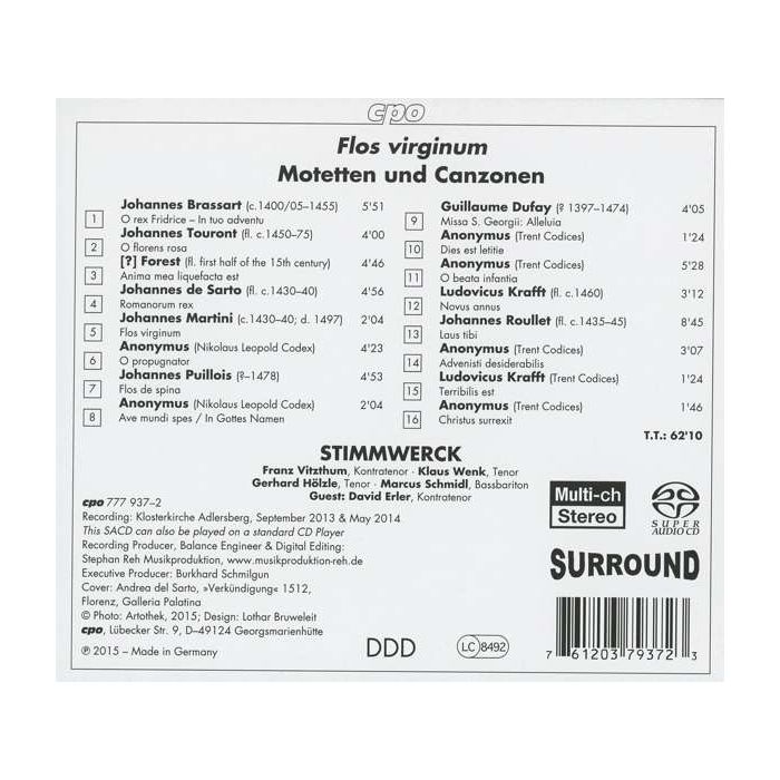 Motets & Canzoni, XV wiek - Brassart; Touront; Martini; Dufay; ... - slide-1