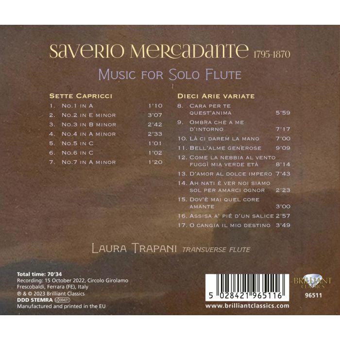 Mercadante: Music for Solo Flute - slide-1