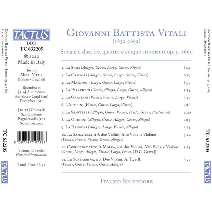 Vitali: Sonate op. 5, 1669 - slide-1