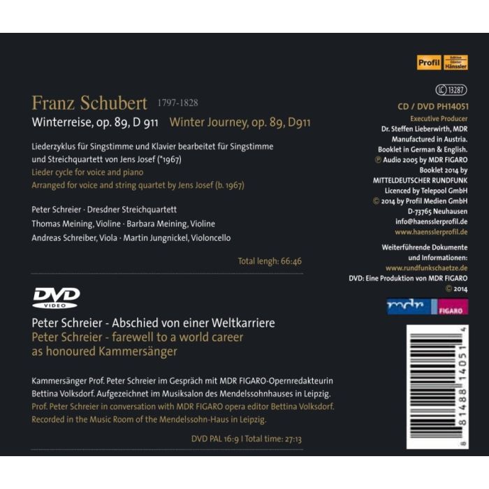 Schubert: Winterreise (for voice & string quartet) - slide-1