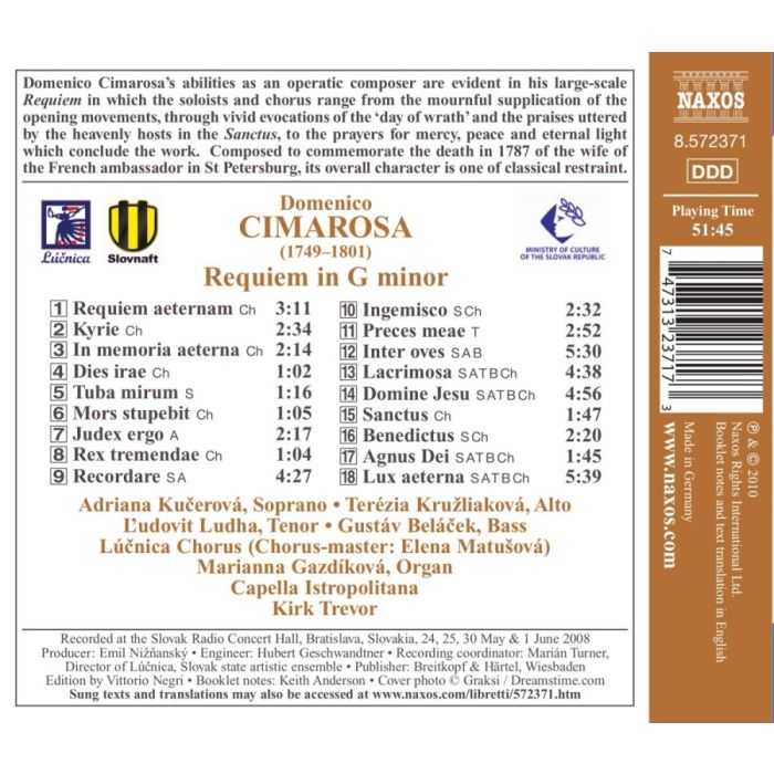 Cimarosa: Requiem G minor - slide-1