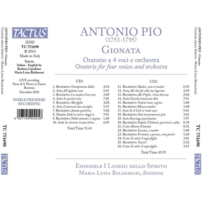 Pio: Gionata (Oratorium) - slide-1