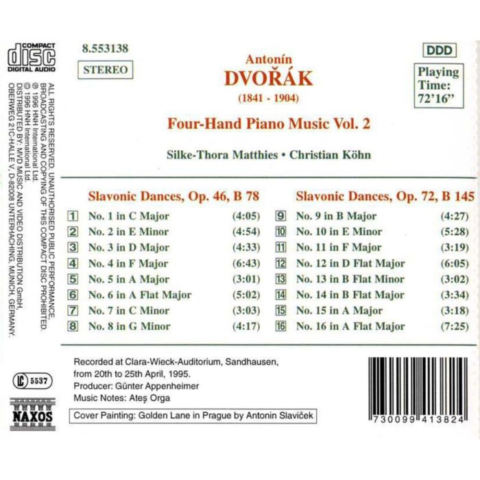 DVORAK: Slavonic Dances 46 & 72 - slide-1