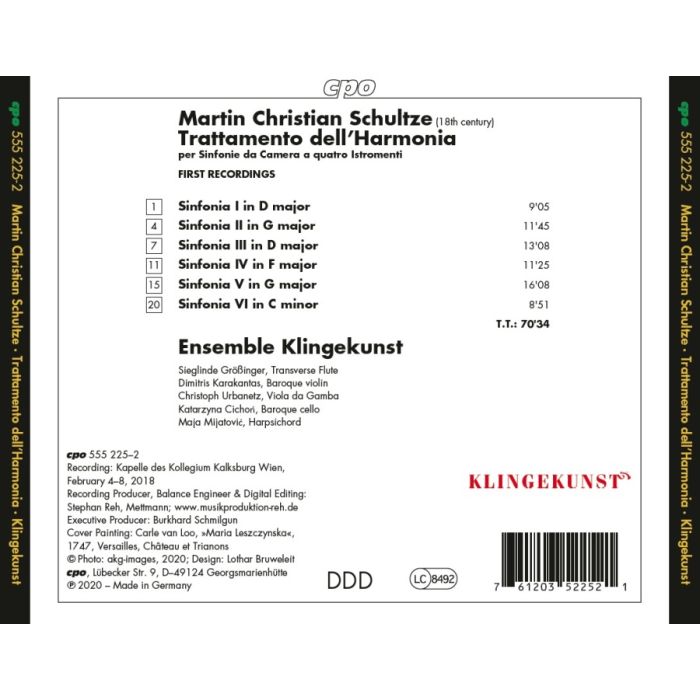Schultze: Trattamento dell’Harmonia - 6 Sinfonias - slide-1