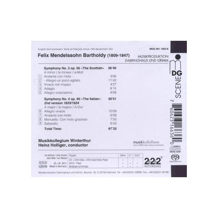 Mendelssohn: Symphonies Nos. 3 & 4 - slide-1