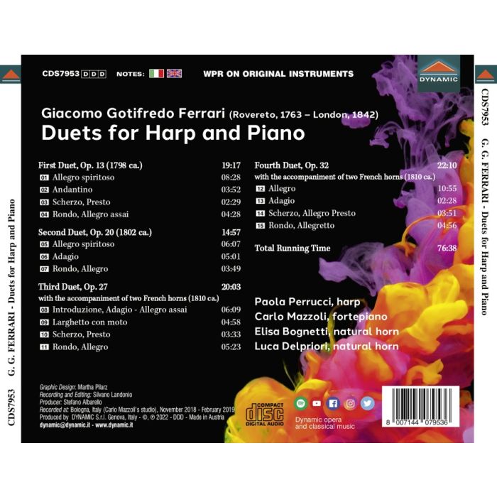 Ferrari: Duets for Harp and Piano - slide-1