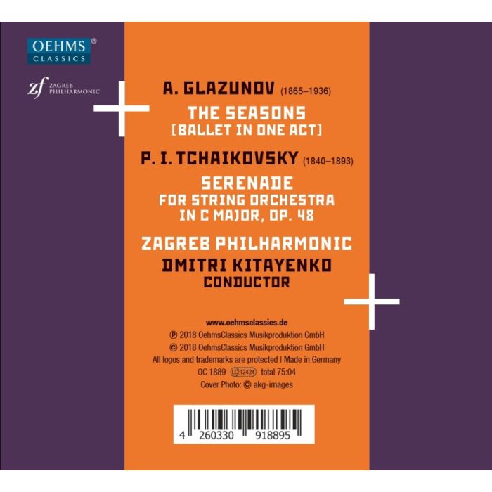 Glazunov: The Seasons / Tchaikovsky: Serenade for Strings - slide-1