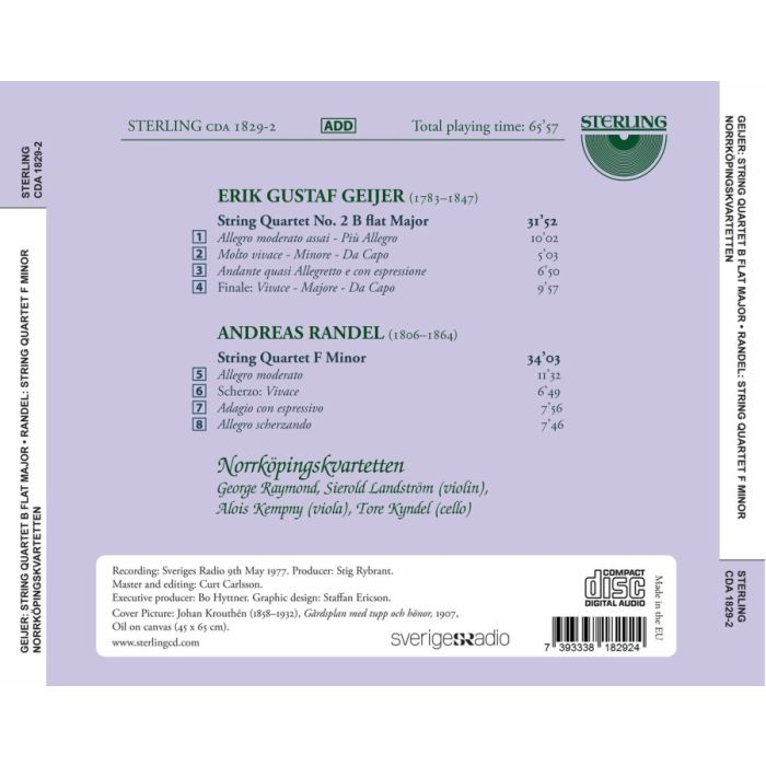 Geijer & Randel: Works for String Quartet - slide-1