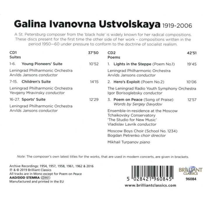 Ustvolskaya: Suites & Poems - slide-1