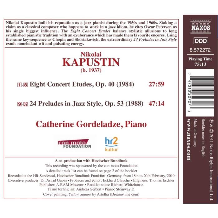 Kapustin: Eight Concert Etudes, 24 Preludes in Jazz Style - slide-1