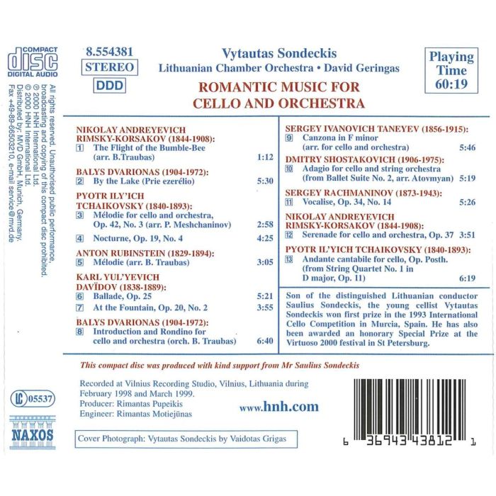 Romantic Music for Cello & Orchestra - slide-1