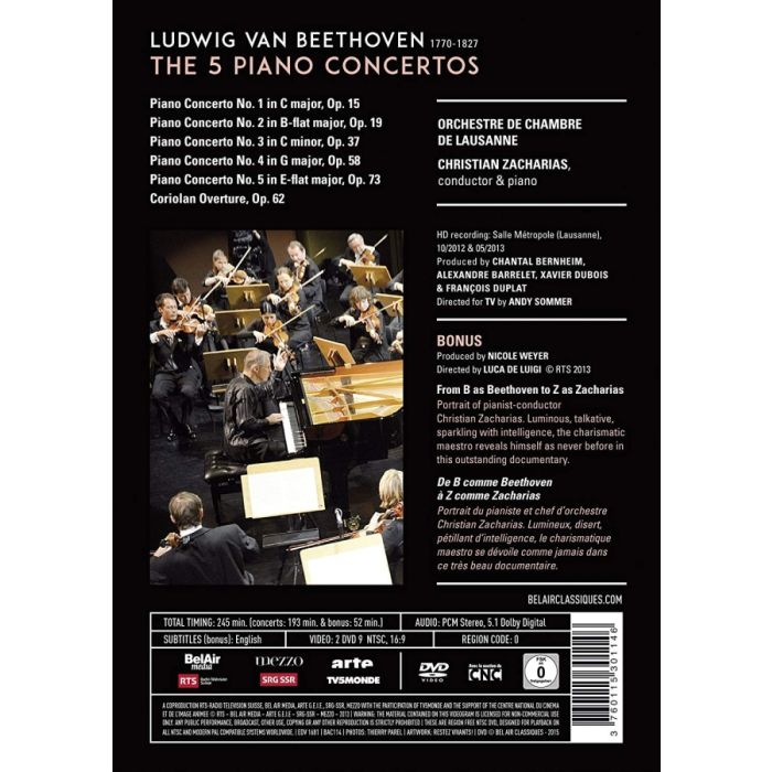 Beethoven: 5 Piano Concertos / Zacharias - slide-1