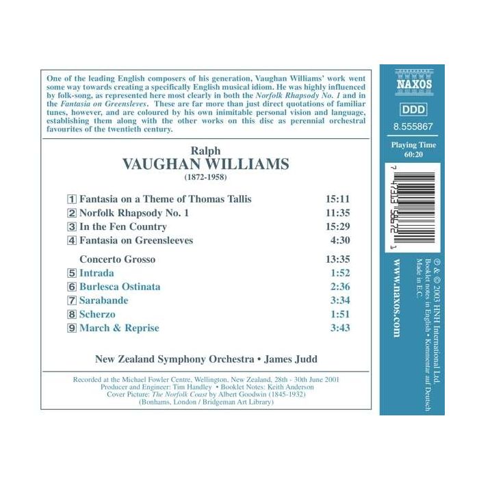 VAUGHAN WILLIAMS: Fantasia on Greensleeves; Fantasia on a Theme by Thomas Tallis - slide-1