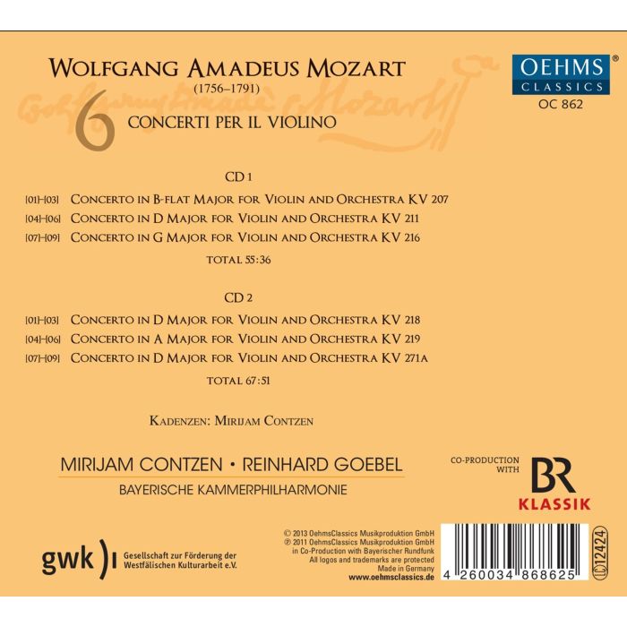 Mozart: 6 Concerti Per Il. Violino - slide-1