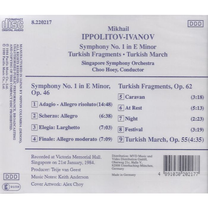 IPPOLITOV-IVANOV: Symphony no 1 - slide-1