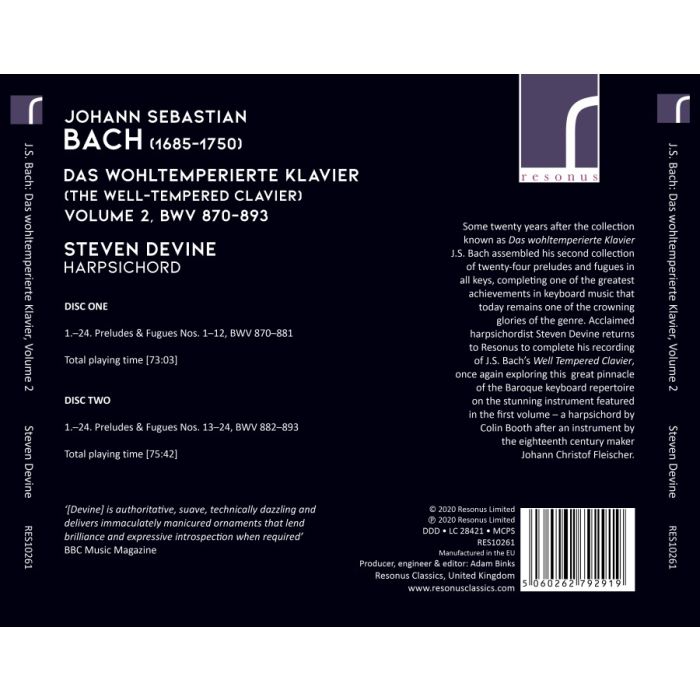 Bach: Das Wohltemperierte Klavier Vol. 2 - slide-1