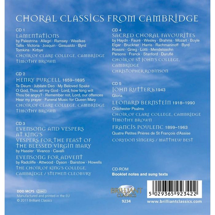 Choral Classics from Cambridge - slide-1