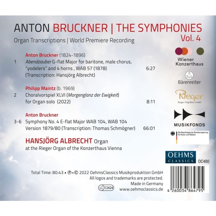 Bruckner: Symphony No. 4 - Organ Transcription - slide-1