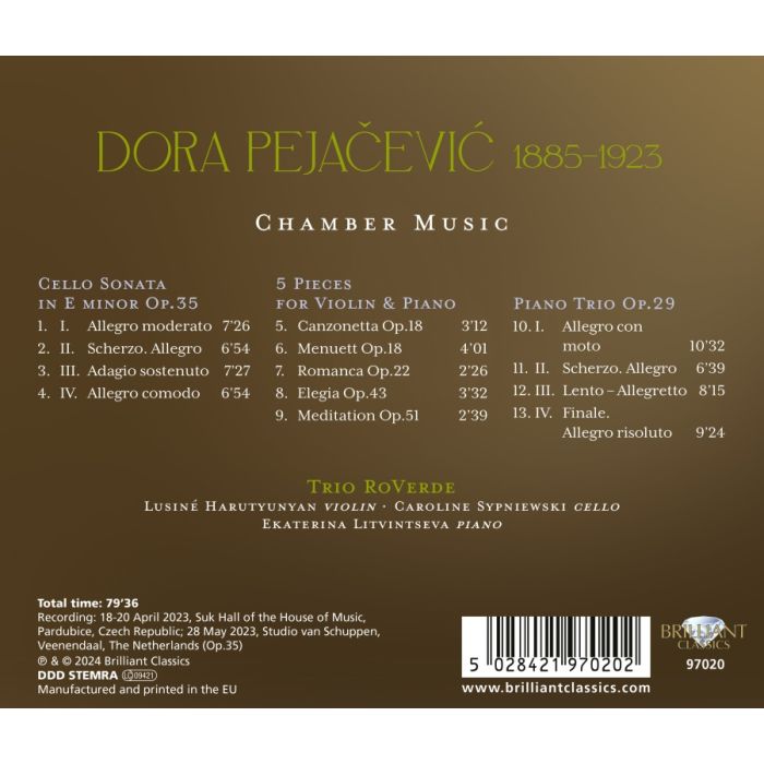Pejačević: Chamber Music - slide-1