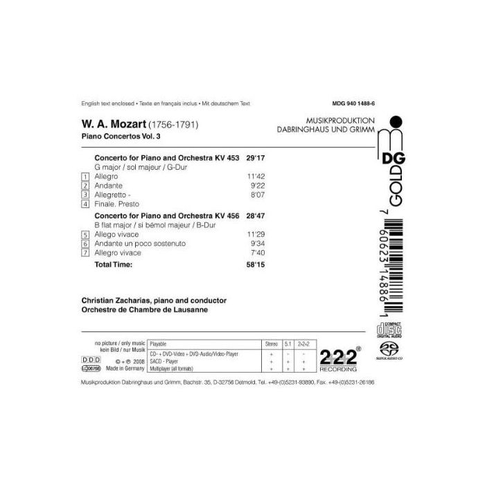 Mozart: Piano Concertos Vol. 3 - KV 453 & 456 - slide-1