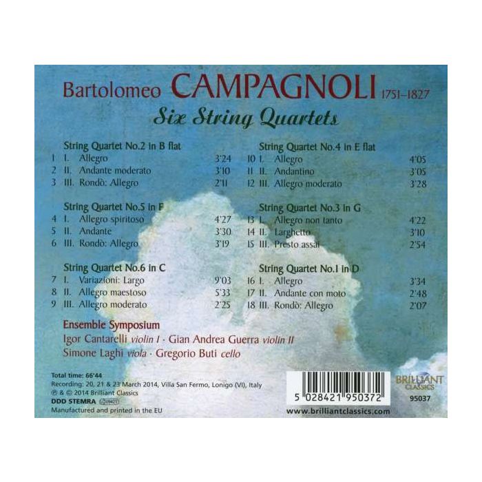 Campagnoli: 6 String Quartets - slide-1