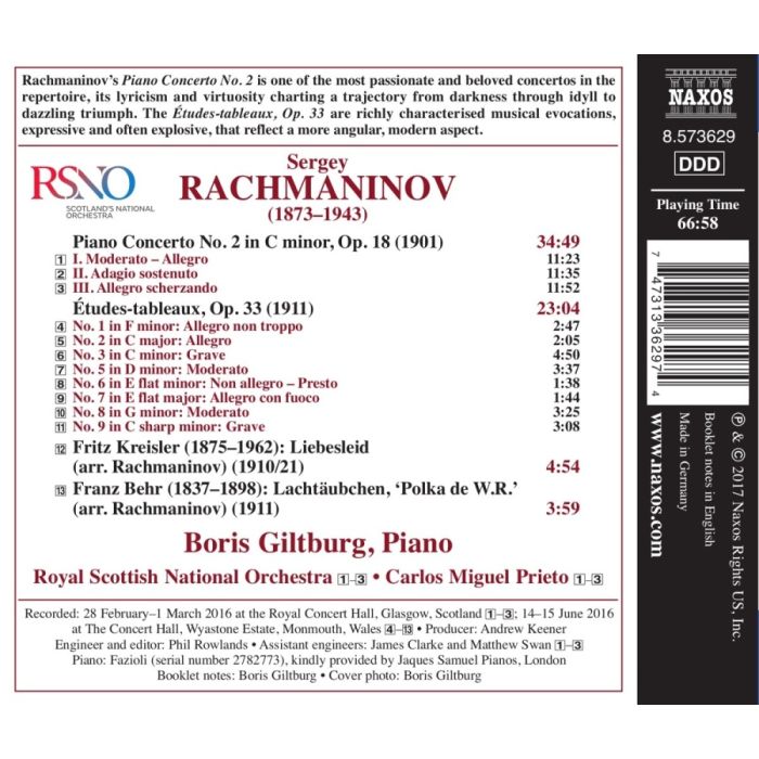 Rachmaninov: Piano Concerto No. 2; Études-tableaux - slide-1